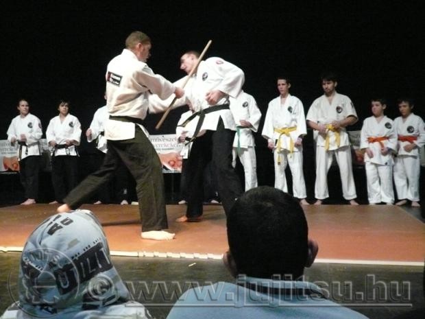 Ju jitsu bemutató a 2011. február 5-i HEGYEM rendezvényen