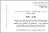 Elhunyt sensei Killer László